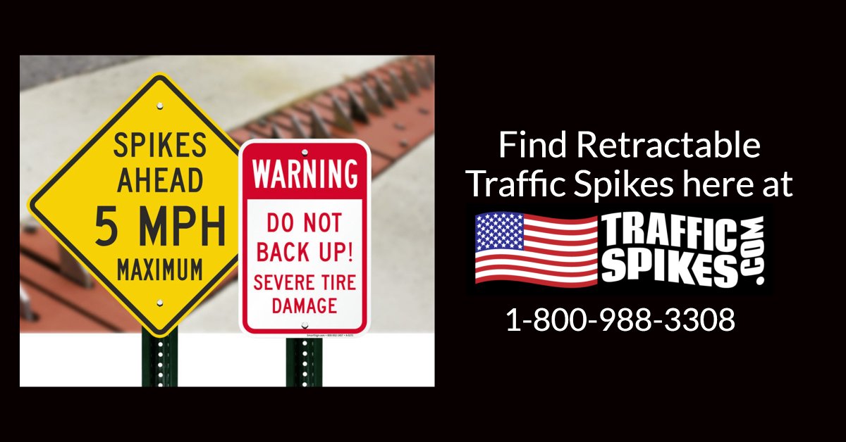retractable traffic spikes