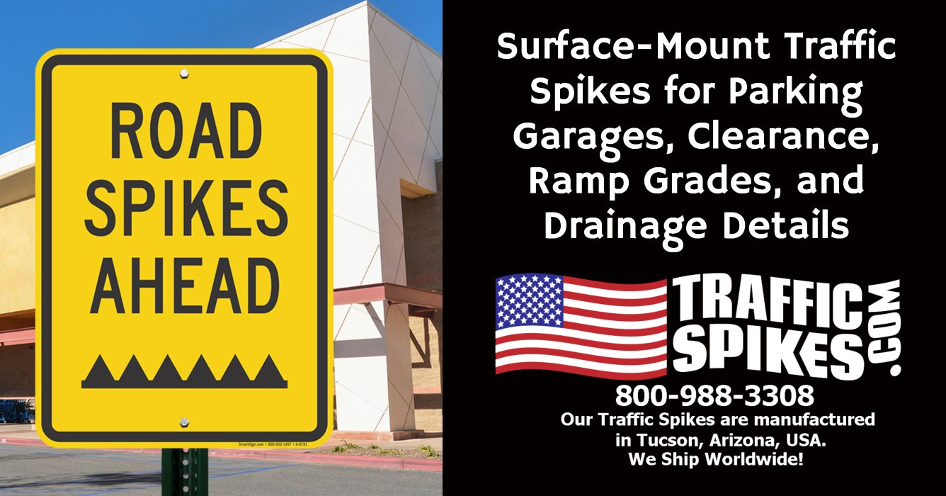 Surface Mounted Traffic Spikes